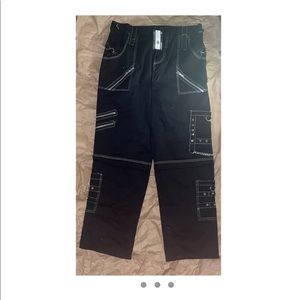 goth punk pants with zippers
